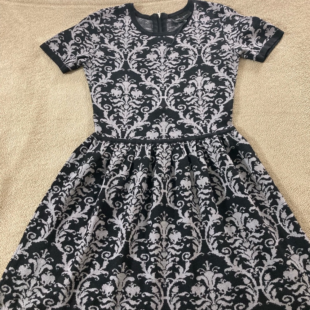 Romeo & Juliet Couture Black and Gray High Low Dress